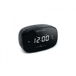 Muse | M-155CR | Alarm function | Dual Alarm Clock Radio PLL | Black